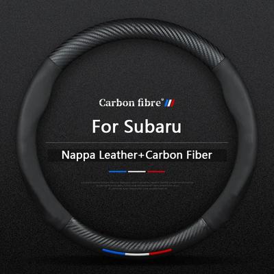 Автомобильная крышка рулевого колеса из углеродного волокна и кожи для Subaru Outback Legacy Forester Levorg Impreza WRX STI BRZ Аксессуары для интерьера