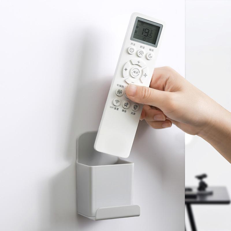 Wall Mounted Organizer Storage Box Remote Control Air Conditioner Storage Case