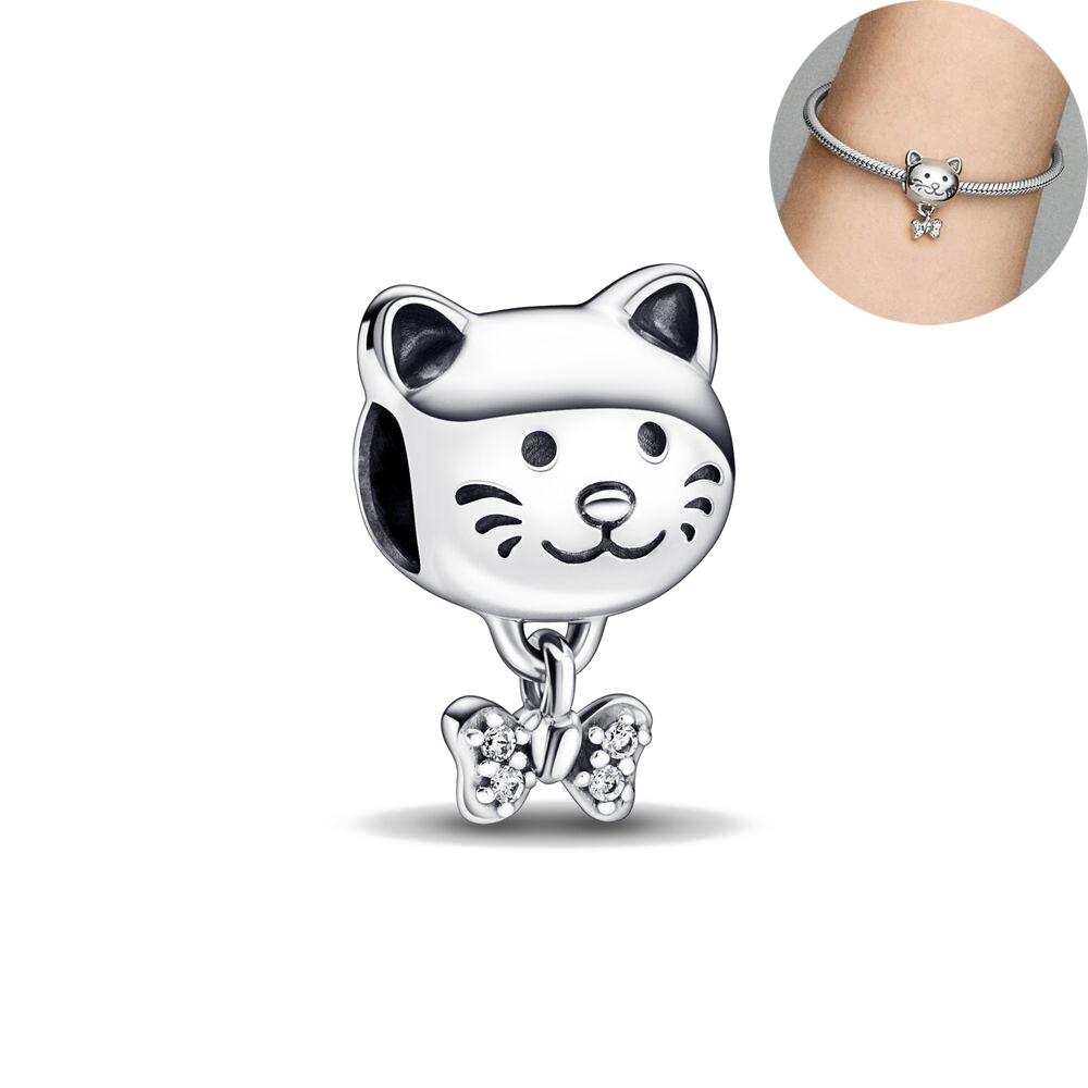 New 925 Silver Cute penguin, Cat, And Bear Charm Beads Suitable For DIY Bracelets Women's Boutique Jewelry