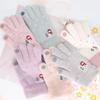 Changbaosen Women's Winter Snowman Knit Touchscreen Gloves
