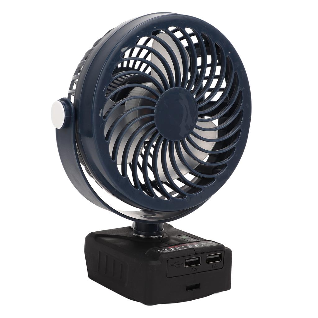 5in Cordless Fan Rechargeable Desk Fan Battery Powered Small Electric Fan with 2 USB Charging Ports
