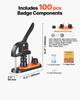VEVOR Button Maker Machine, 0.98 inch/25mm Pin Maker, Installation-Free Badge Punch Press Kit