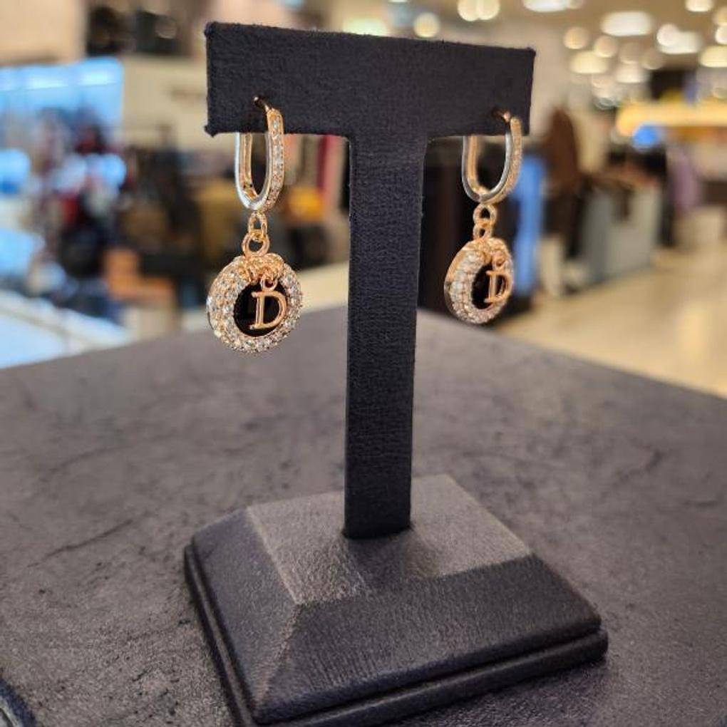 ARTRIA Onyx Circle Shape One-Touch Earrings SEYEDTT0002PKF