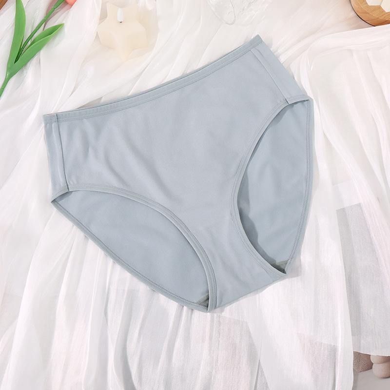 Удобное нижнее белье большого размера для девочек, тонкое, с высокой талией, однотонное, дышащее, противоскользящее, сексуальное, бесшовное нижнее белье для женщин