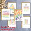 Elegant Soft Color Watercolor Birthday Cards with Envelopes, Premium Gift Card Set for Birthday Celebrations & Party Greetings