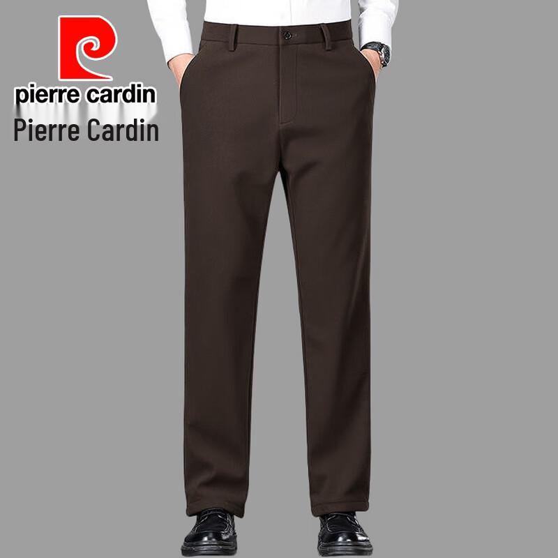 Pierre Cardin Мужские эластичные брюки прямого кроя в стиле business casual