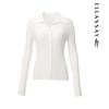 ELLASSAY Women's Lyocell Slim-Fit Long Sleeve Knit Shirt