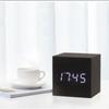 Wood Digital LED Alarm Clock Retro Desk Clock Art Ornaments Glow Clock  School