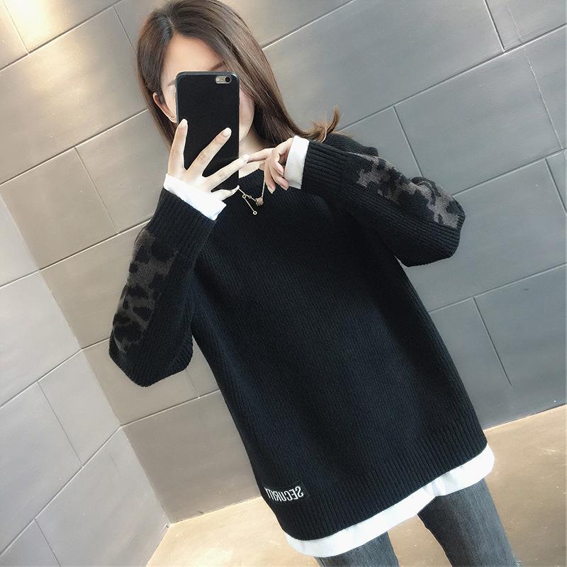 Модный женский свитер из искусственной двух частей осень-зима 2024 года — уютный, толстый и стильный, незаменимый элемент многослойности