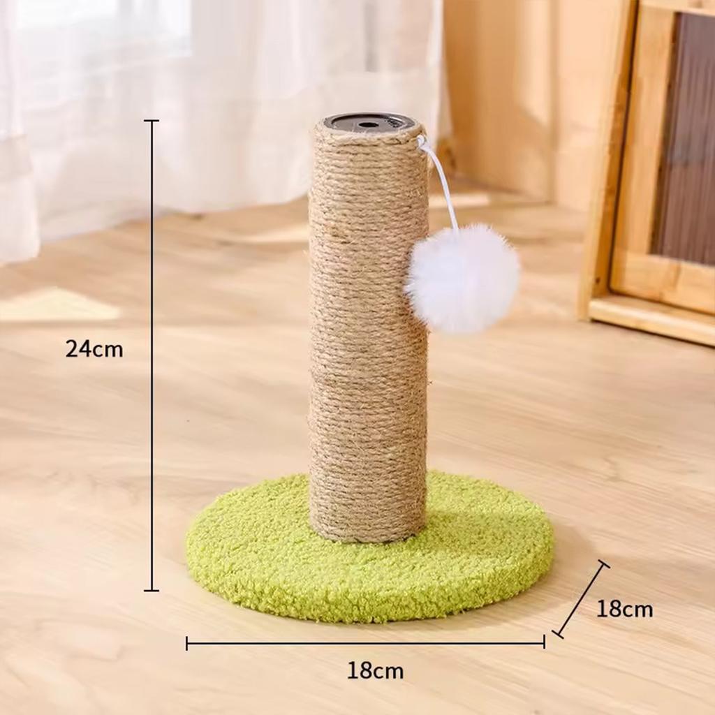 Small Size Cat Tree Perfect for Kittens Soft Plush Top Sisal Scratching Column Interactive Ball Toy for Relax and Play