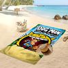 Dog Man Printed Quick Dry Beach Towel Super Absorbent Soft Lightweight Bath Towel for Pool Summer Travel