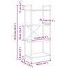 Bookshelf Sonoma Oak 56 x 34 x 133.5 cm Particleboard