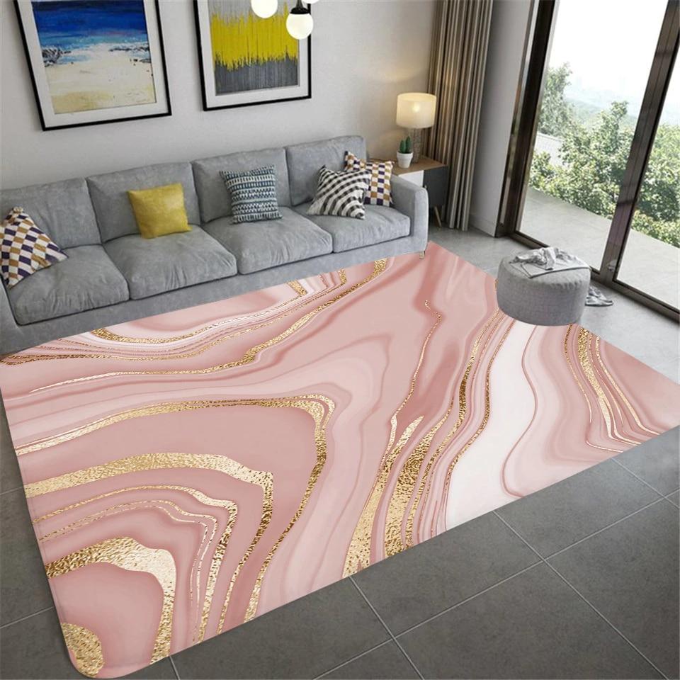 Современный мраморный принт для коридора, противоскользящий ковер для дома, спальни, детская прикроватная тумбочка, кухонный коврик, декоративный ковер для ванной комнаты