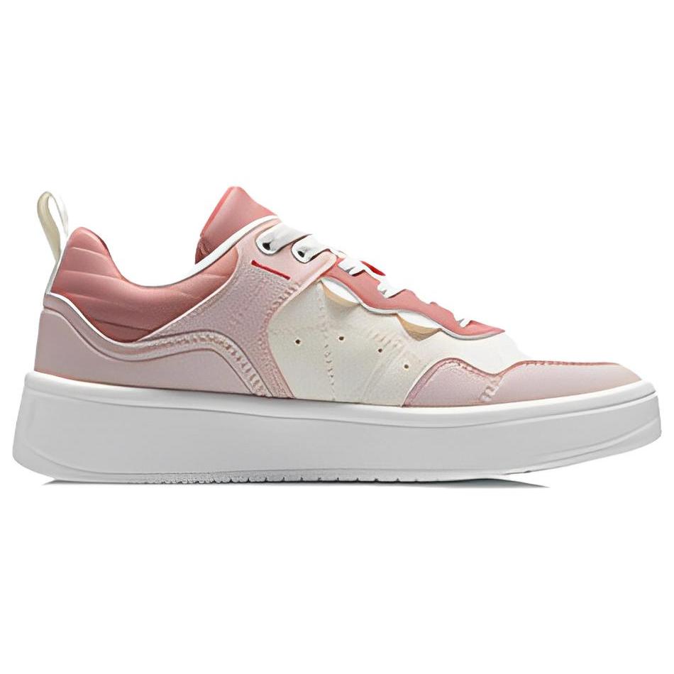 Li Ning Xingchu Скользкие, износостойкие, легкие низкие кеды для скейтборда Женские Розовые AGCT406-1