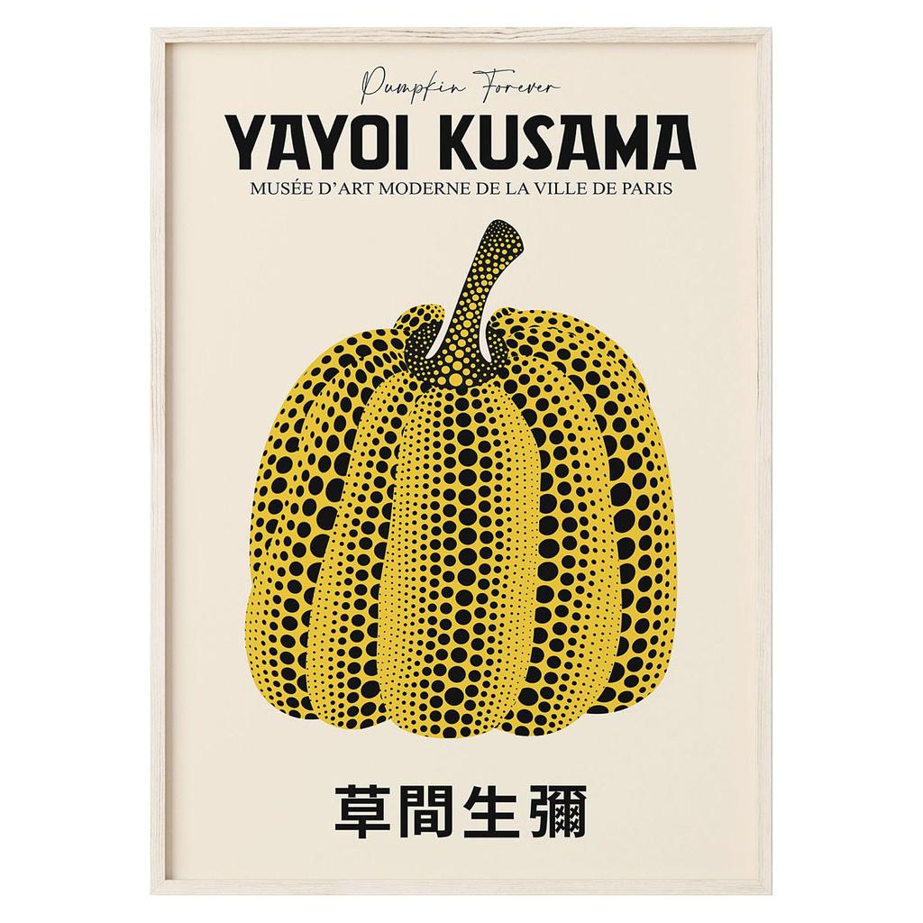 Абстрактная живопись на холсте с тыквой Yayoi Kusama, японский художник, принты плакатов, настенные художественные фотографии, домашний декор для гостиной, Cuadros