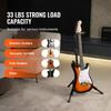 Tripod Guitar Stand Floor-Standing Foldable 35.4-47.2 in Adjustable Height
