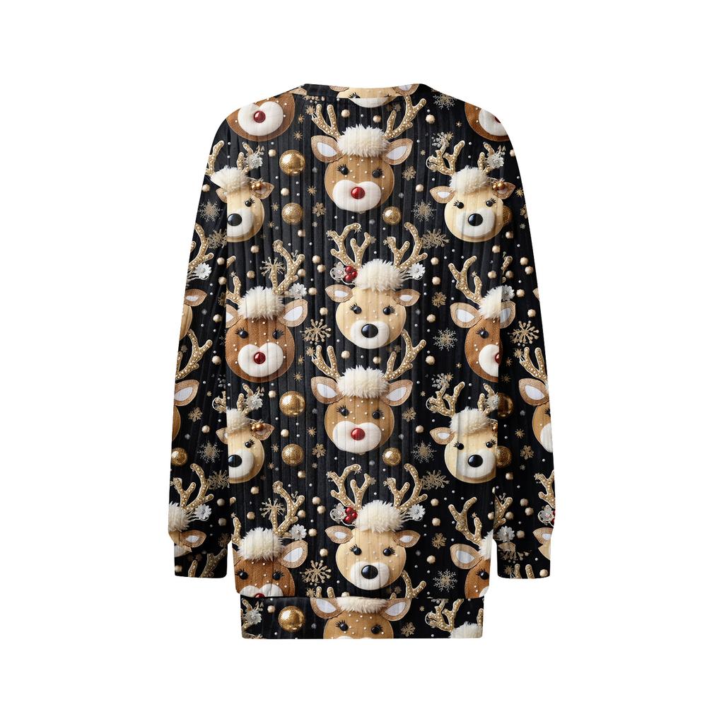 Женский принт Легкий Топ с круглым вырезом из матового хлопка