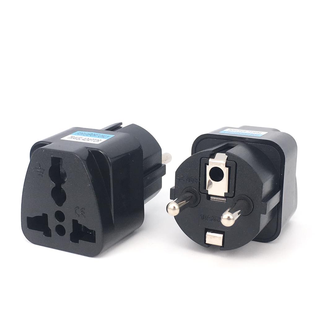 1pcs EU RU FR KR Plug Adapter US AU UK To Euro European South Korea Converter AC Power Adapter Electrical Socket Outlet
