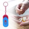 Миниатюрная удобная брелок-коробочка для таблеток с гладкой выдвижной крышкой для витаминов и мелких предметов Портативное решение для хранения