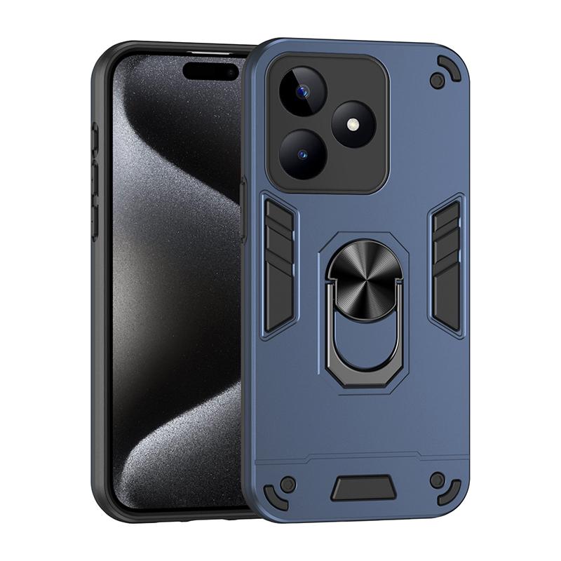 Противоударный жесткий чехол-броня для Realme C51 C53 C55 для Realme C53 Realme C55 Чехол с автомобильным магнитным кольцом-держателем