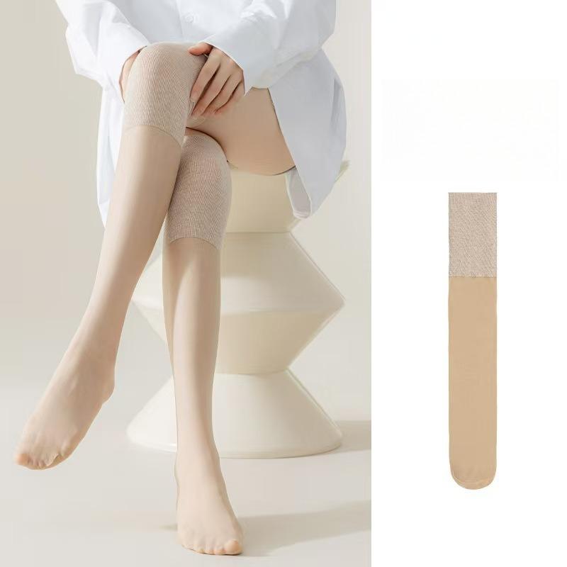 3 пары новых нескользящих женских летних прозрачных чулок, тонкие сексуальные длинные женские носки выше колена для женщин