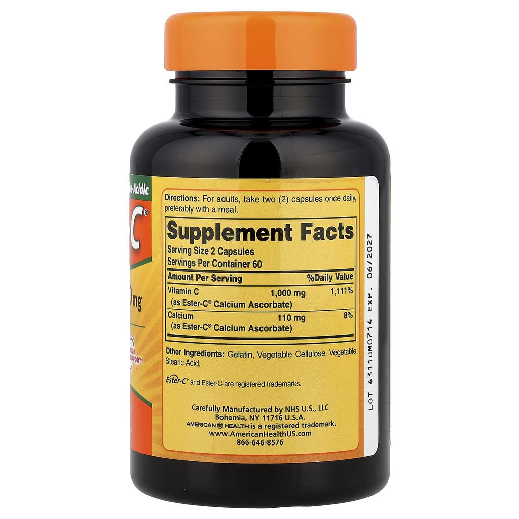 Ester-C, 500 Mg, 120 Capsules