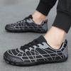 Fashion Minimalist Wide Toe Shoes Mens Lace Up Barefoot Sneaker Quality Training Shoes Men's Soft Bottom Black Casual Sports Vintage Boa