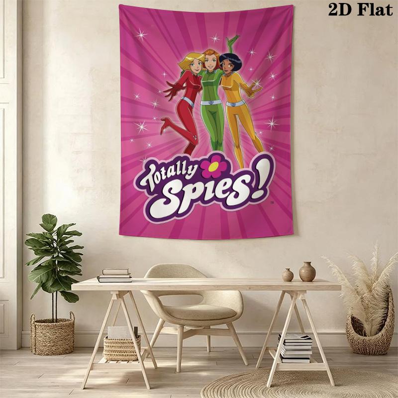 Гобелен с рисунком Totally Spies для домашнего декора, Настенное панно, Декоративная ткань для стены RV. SGT0917498