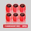 4/6/10pcs Car Tire Fluorescent Dustproof Wheel Valve Stem Caps For Ford Falcon Fusion Escape Ecosport Fusion Explorer Expedition