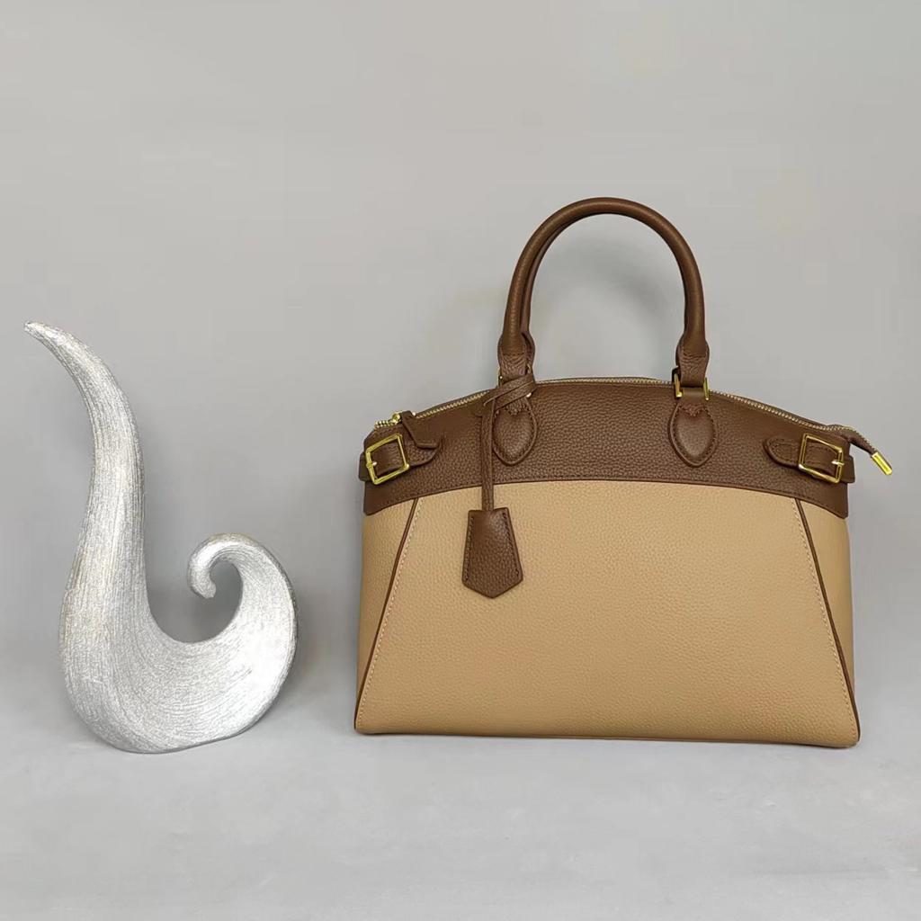 Женская сумка из натуральной кожи, женская новая большая сумка 2025 года, высококачественная кожаная сумка с верхним слоем, сумка через плечо, дорожная сумка