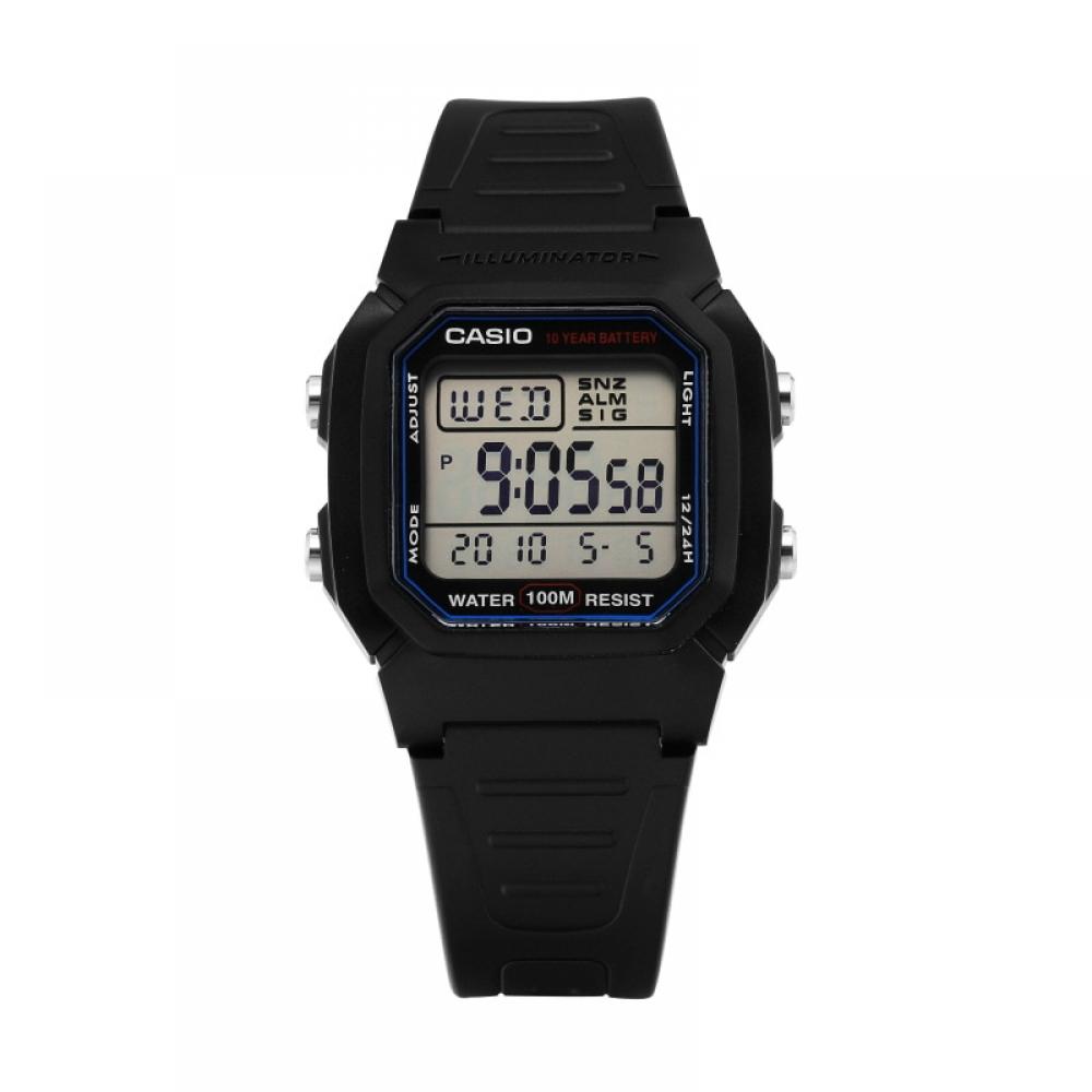 CaSio W 800h 1avdf W 800h 1a цифровые квадратные спортивные солдатские мужские часы из ПУ