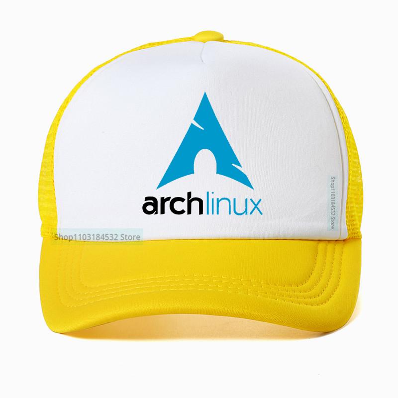 Arch Linux Unisex Baseball Cap Mesh Breathable Cool Summer Adjustable Dad Hat Snapback Casquette