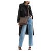 COACH Jude 22 Logo Leather Shoulder Bag Small Women's Brown