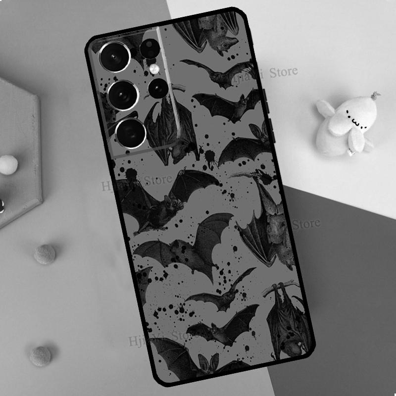 Goth Vampire Bat Gothic Phone Case For Samsung Galaxy S23 S22 Ultra Note 20 10 S8 S9 S10 Plus S20 FE S21 FE Cover