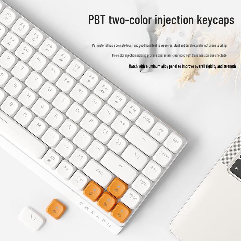 Slim Multi-Device Tri-Mode Low-Profile Mechanical Keyboard