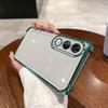 Чехол для Vivo V70 FE Электроокрашенная Цветная Рамка Прозрачный Чехол для Телефона