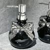 350ml Bow Lotion Bottle Ceramic Shower Gel Separate Bottles Practical Bow Soap Dispenser  Bathroom