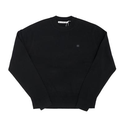 Acne Studios Унисекс Вязаный Патч с Логотипом Лица C60115 Черный 900