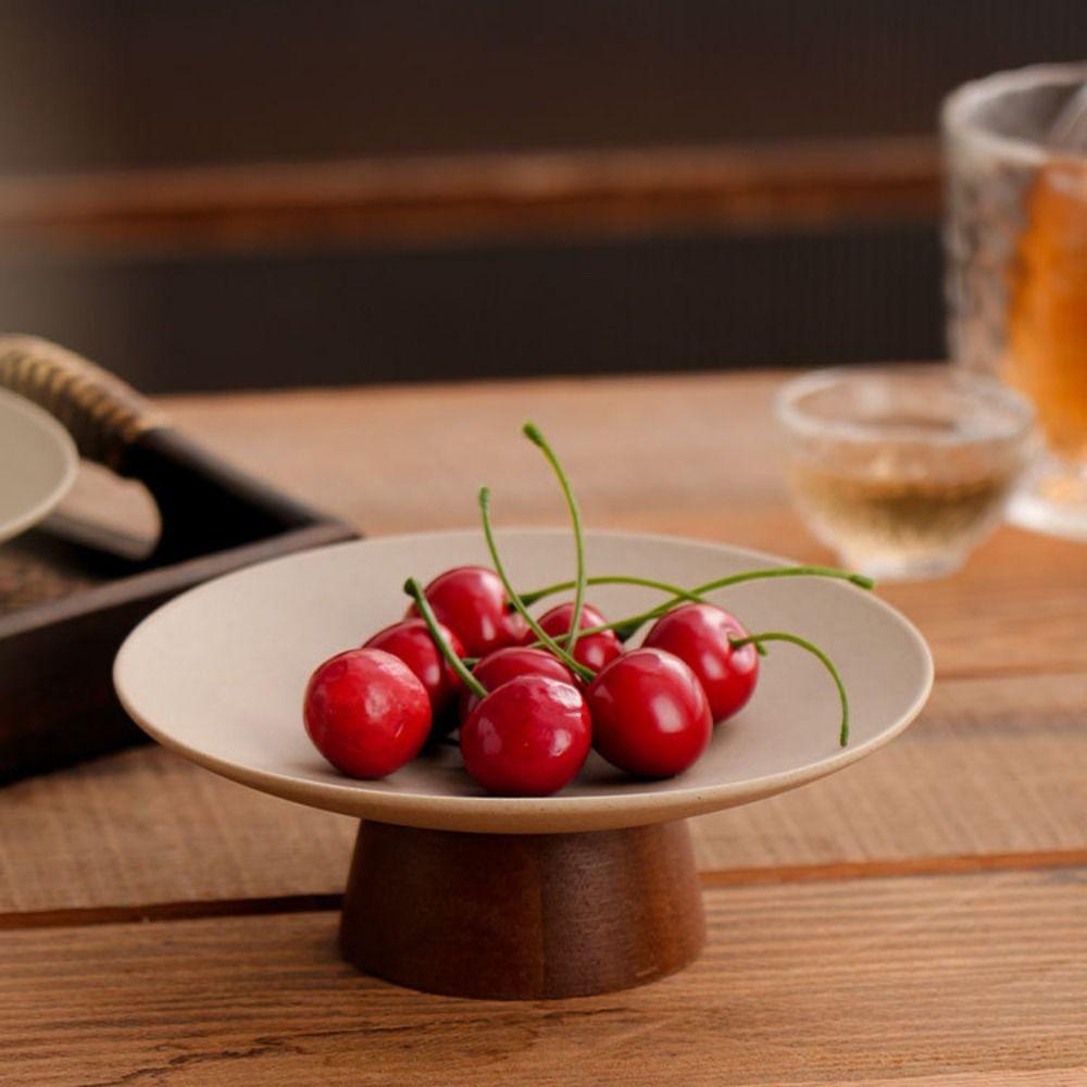 Durable Dessert Tray Wooden Fruit Plate Chinese Style Storage Tray Snacks