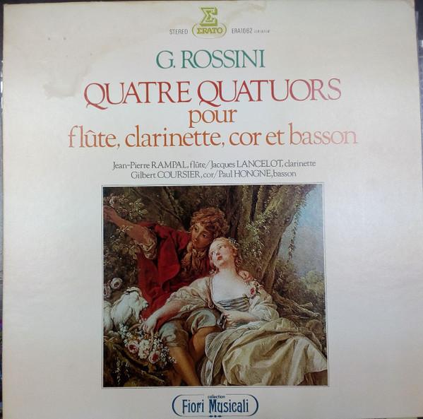 Виниловая пластинка PAUL HONGNE JACQUES LANCELOT JEAN Rossini Четыре квартета для флейты C ERA1062 ERATO 1975 Япония Obi Классика Б/у