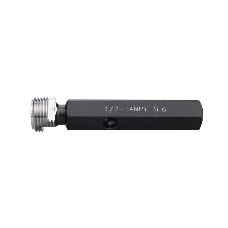 Стандартные калибры-пробки для американской трубной резьбы: NPT 1/8, PT 1/4, RB 3/8, RP 1/2, WKG 3/4, 1 1/4, 2 дюйма.