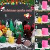 Christmas Silicone Mold Santa Claus Christmas Tree Cedar Pine Cone Silicone Mold DIY Aroma Candle Mold