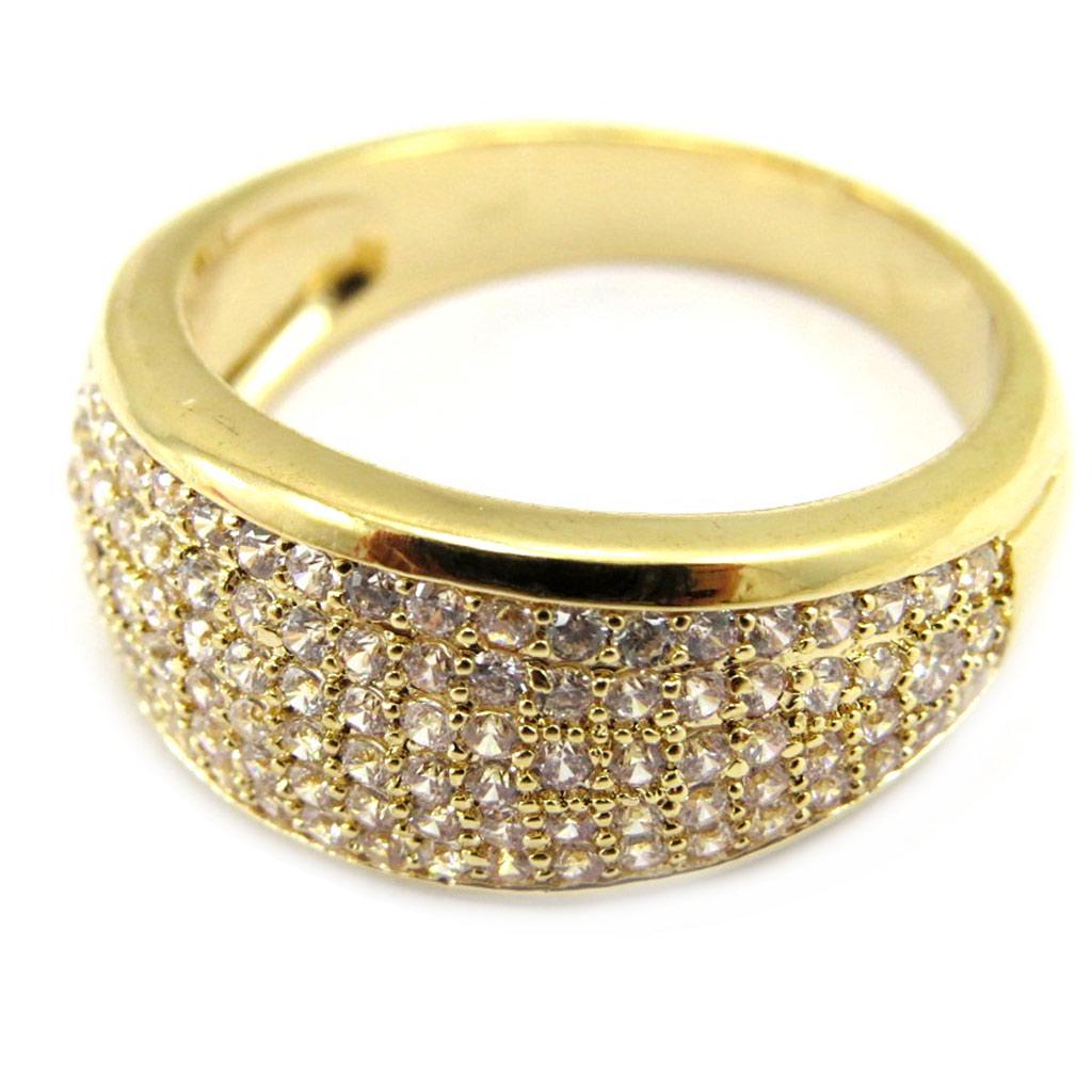 White 'Sissi' Gold Plated Ring