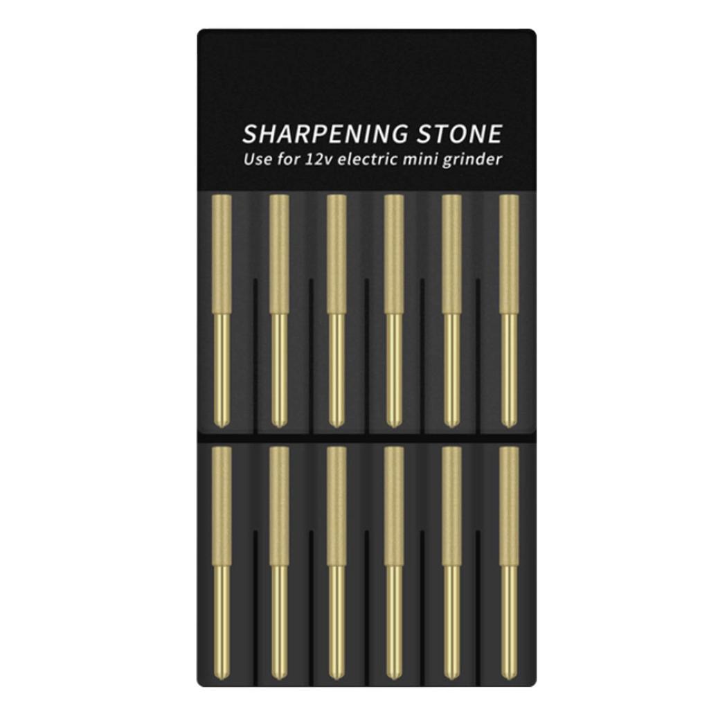 12шт насадки для бензопилы с титановым покрытием, алмазная точилка высокой твердости, напильник для электрической бензопилы