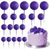 20-Piece Mini Balloon Cake Topper Decorations with Gold Ball Picks - Festive Cake Decor for Celebrations 5