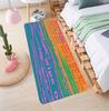 The American coastline pop pattern is suitable for non-slip rugs for living room, bedroom, kitchen, and hallway decoration
