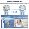 Portable Fan with Semiconductor Refrigeration Cooling Fan 4000mAh USB Rechargeable Mini Handheld Hanging Neck Fan for Outdoor