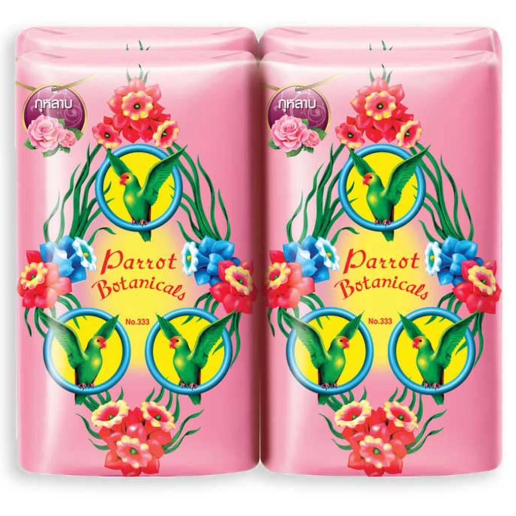 Parrot (Nokkaew) Мыло Botanical 70 г / 105 г x 4 шт - тайское