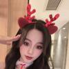Korean Style Christmas Antler Headband with Gold Sequins and Cat Ears, Liu Tao Inspired