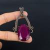 Ruby Pendant Gemstone Jewelry, 999 Copper Wire Wrapped Handmade Pendant, Latest Design Jewelry